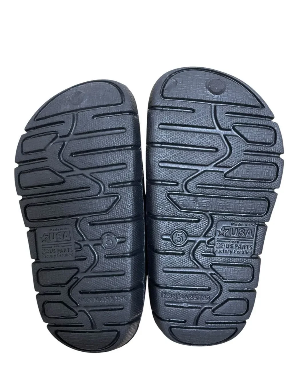 Made in USA Wonder Nation Toddler Boys Black Clog Sandals Water Shoes Size 5
